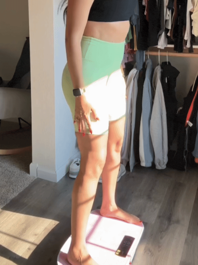 Woman using Infinity Hoop