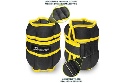 Adjustable Ankle Weights - Set of 2 by Jupiter Gear